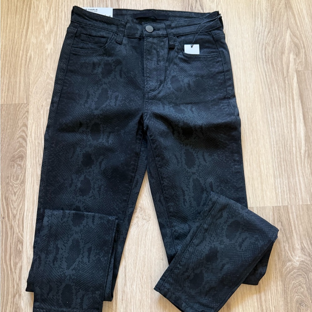 Joe's Jeans Snake Print High Rise Skinny